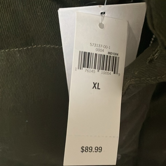 Banana Republic: Puffer Cloth Olive Green Cotton Blend Vest- XL - Picture 4 of 16